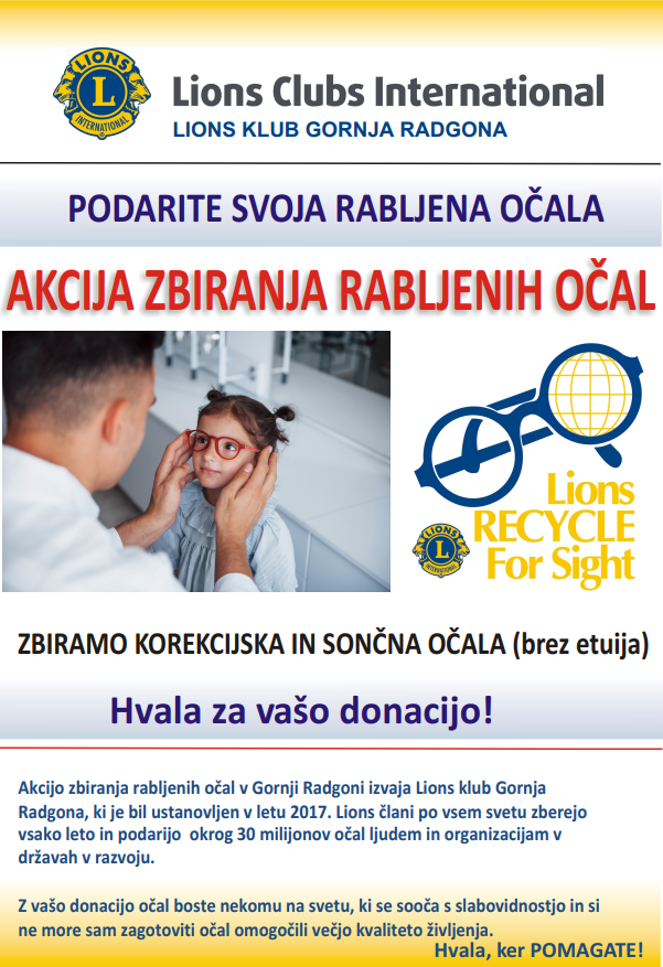 PLAKAT_AKCIJA ZBIRANJA RABLJENIH OČAL